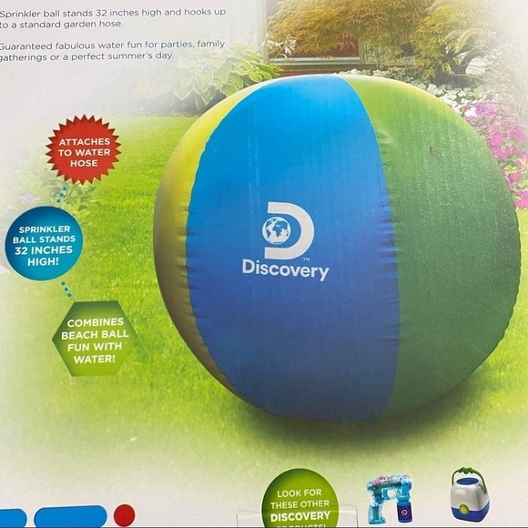Discovery Outdoor Inflatable Sprinkler Ball NIB - Picture 4 of 5